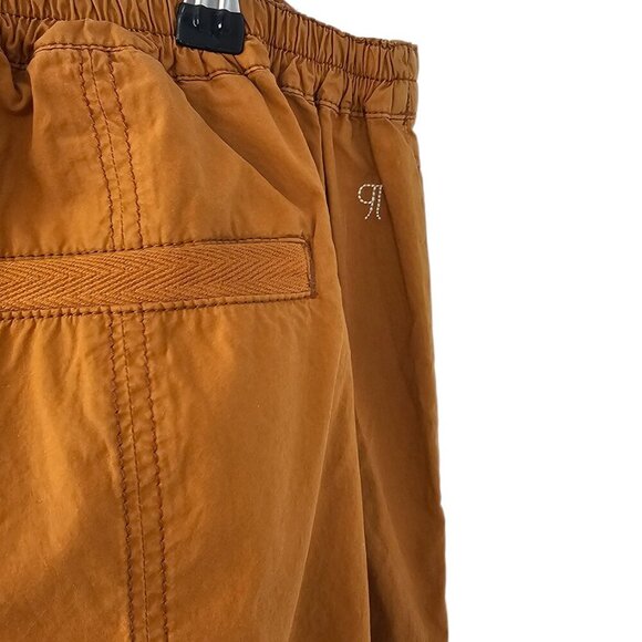 Anthropologie Pilcro Tactical Utility Pants, Brown, Tie Bottom, Plus Size, 1X - Picture 9 of 12